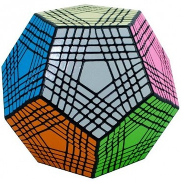 Cubo de Rubik Shengshou Petaminx Dodecaedro 9x9 Preto M 3
