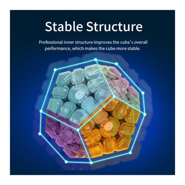 Cubo de rubik moyu meilong megaminx magnetico stk M 6