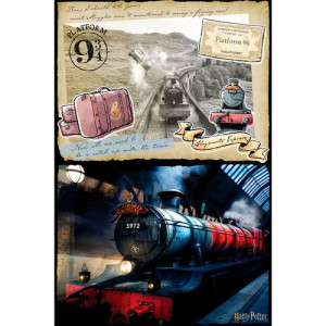 Quebra-cabeça Harry Potter Hogwarts Express 500 peças H