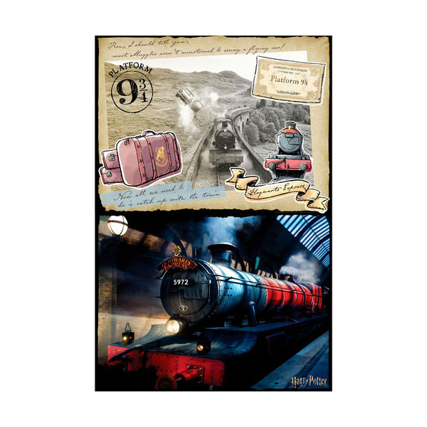 Quebra-cabeça Harry Potter Hogwarts Express 500 peças M 2
