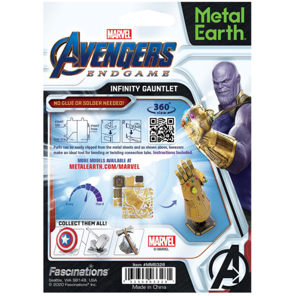 Maqueta metal marvel guantelete M 2