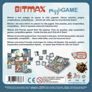Juego de mesa gdm bitmax puzzle game pegi 4 H