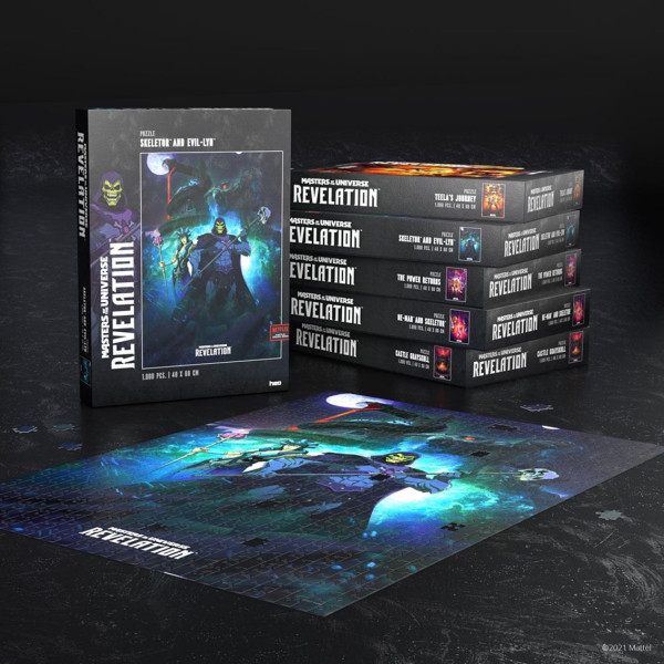 Puzzle amos del universo revelacion skeletor & evil lyn 1000 piezas M 4