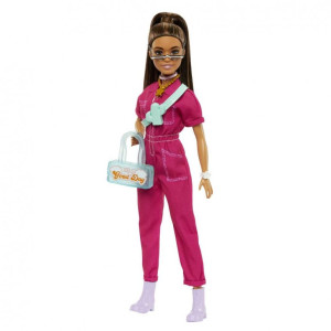 Muñeca barbie mattel mono rosa H