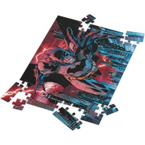 Quebra-cabeça 100 efeito 3d batman city dc universo H