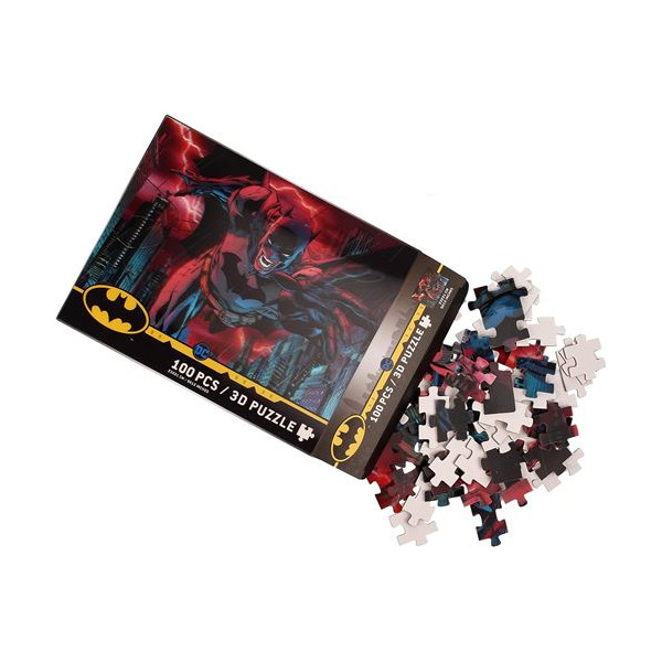 Puzle 100 efecto 3d batman ciudad universo dc M 3