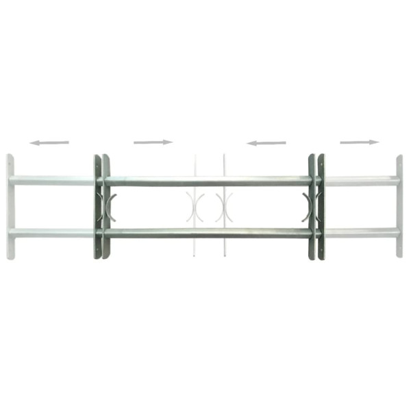 Rejas de seguridad de ventana ajustables 2 uds 1000-1500 mm M 3