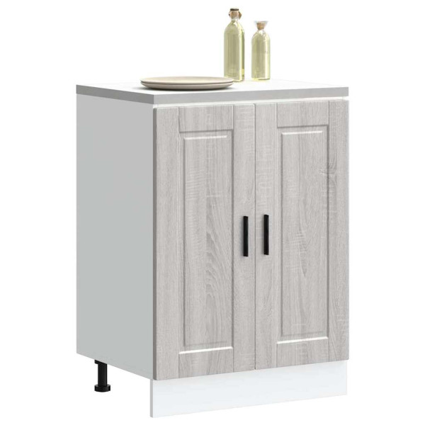 Mueble bajo de cocina porto gris sonoma madera reconstituida D