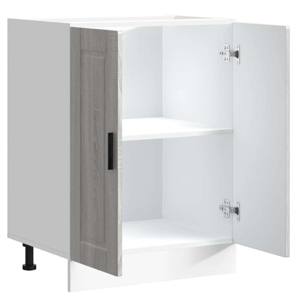 Mueble bajo de cocina porto gris sonoma madera reconstituida M 5