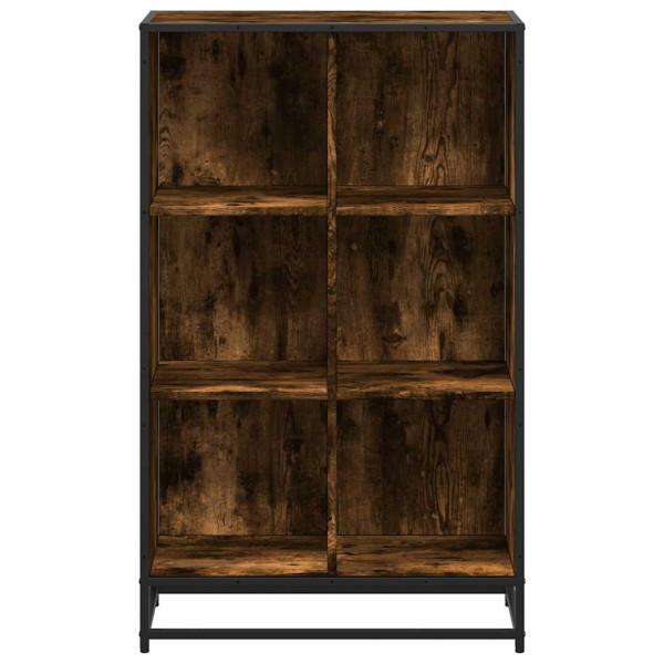 Estantería madera de ingeniería roble ahumado 65.5x33x107.5 cm M 4