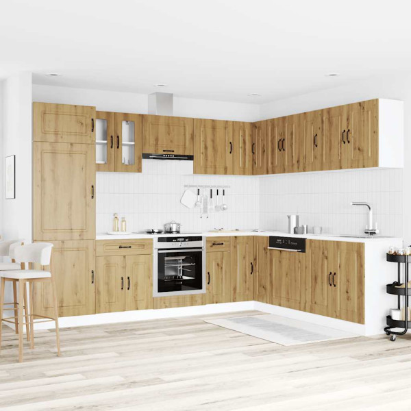 14 peças armário de cozinha conjunto Kalmar carvalho artesanal M 3