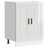 Mueble bajo de cocina porto alto brillo blanco 2