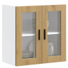 Armario pared para cocina puerta cristal Porto roble artesanal 1