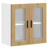 Armario pared para cocina puerta cristal Porto roble artesanal 2