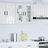 Armario pared para cocina puerta cristal Porto blanco brillante 3