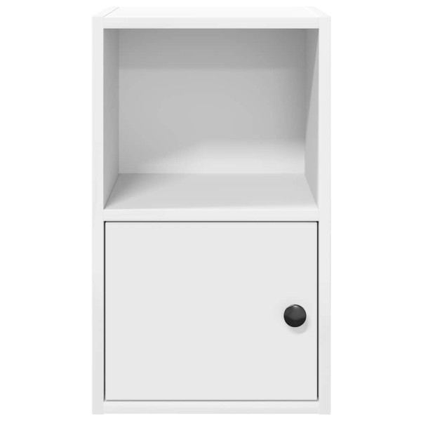 Estantería de madera de ingeniería blanca 31x24x52 cm M 5