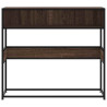 Mesa consola 90x35x80 cm derivados madeira carvalho castanho 4