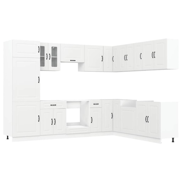 Mueble de cocina Kalmar blanco 14 piezas madera contrachapada M 2