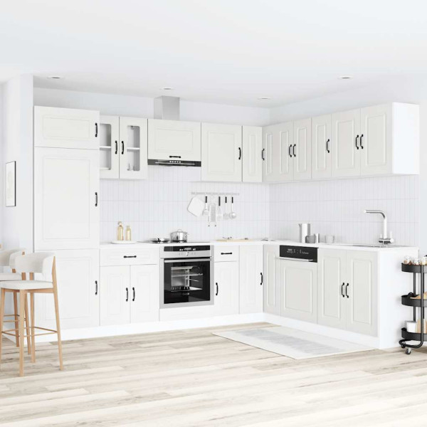 Mueble de cocina Kalmar blanco 14 piezas madera contrachapada M 3