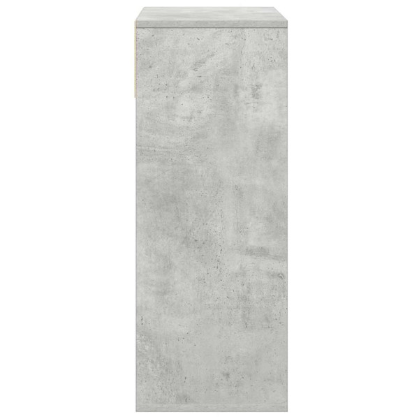 Estantería madera contrachapada gris hormigón 66x31x80 cm M 5