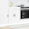 Mueble bajo de cocina Porto madera contrachapada blanca 3