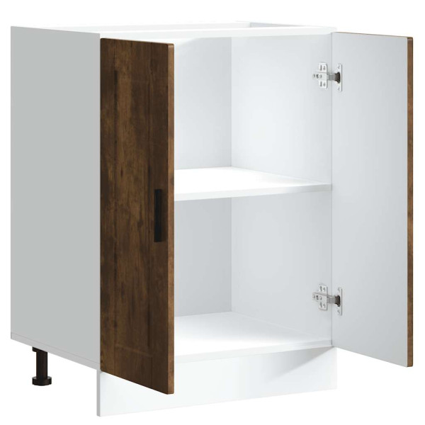 Mueble bajo de cocina porto roble ahumado madera reconstituida M 5