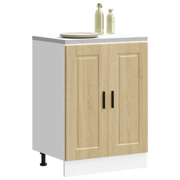 Mueble bajo de cocina porto roble sonoma madera reconstituida D