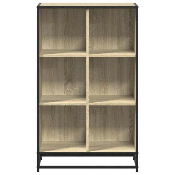 Armario de libros contrachapada color roble 65.5x33x107.5 cm M 4