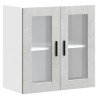 Armario de pared para cocina puerta cristal Porto gris hormigón 2