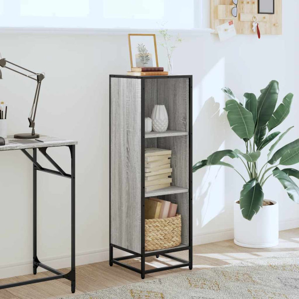 Estante 33.5x33x107.5 cm derivados de madeira cinzento sonoma M 3