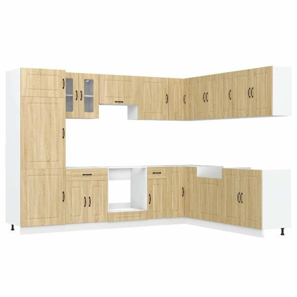 Mueble cocina Kalmar roble sonoma 14 pzas madera contrachapada M 2