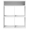 Estantería librería madera contrachapada blanco 66x31x80 cm 4