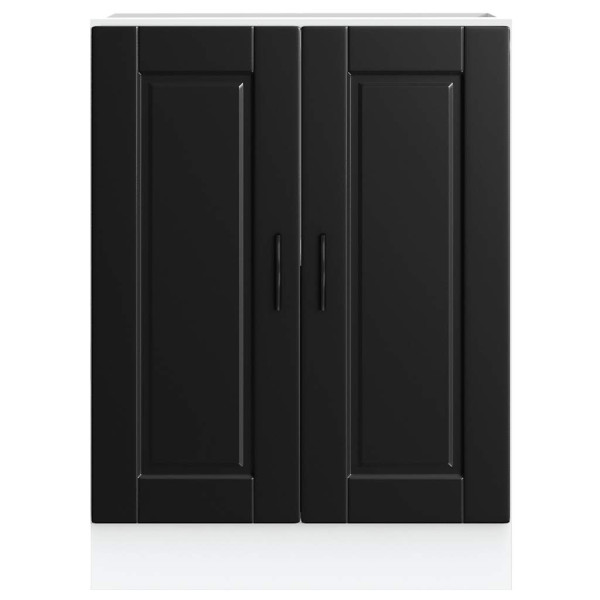 Mueble bajo de cocina Porto madera contrachapada negro M 4