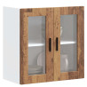 Armario de pared para cocina puerta cristal Porto madera vieja 1