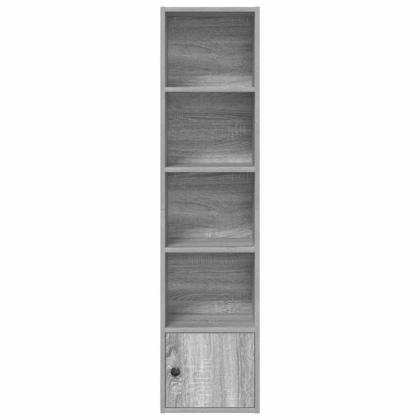 Estantería madera de ingeniería gris sonoma 31x24x127 cm M 4