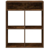 Estantería madera ingeniería color roble ahumado 66x31x80 cm 4