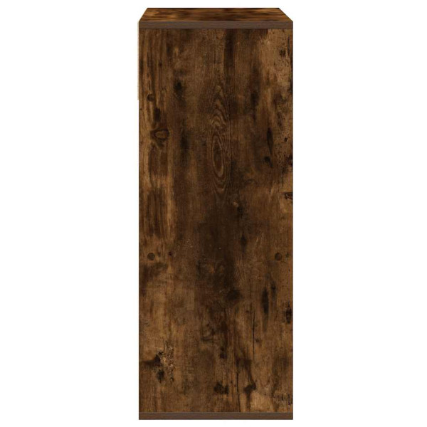 Estantería madera ingeniería color roble ahumado 66x31x80 cm M 5