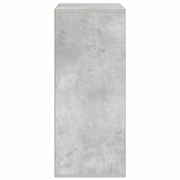 Estantería madera contrachapada gris hormigón 60x30x71.5 cm M 5
