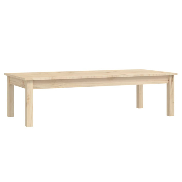 Mesa de centro de madera maciza de pino 110x50x30 cm M 2