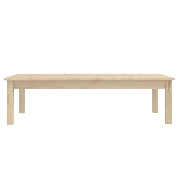 Mesa de centro de madera maciza de pino 110x50x30 cm M 3