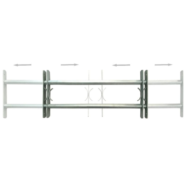 Rejas de seguridad de ventana ajustables 2 uds 700-1050 mm M 3