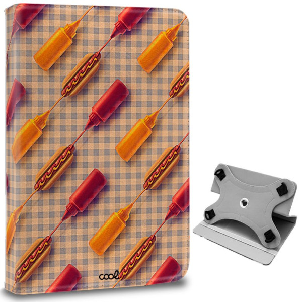 Funda COOL Ebook Tablet Universal 9.7 - 11 Pulgadas Dibujos Hot Dogs (Cuadrada) D