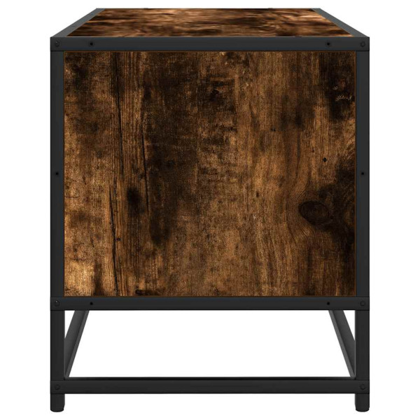 Mueble TV metal y madera ingeniería roble humo 80x34.5x40 cm M 5