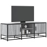 Mueble TV madera ingeniería y metal gris Sonoma 120x35x41 cm 1