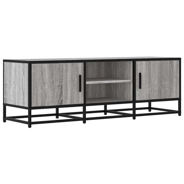 Mueble TV madera ingeniería y metal gris Sonoma 120x35x41 cm M 2