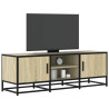 Mueble TV metal y madera ingeniería roble Sonoma 120x35x41 cm 1