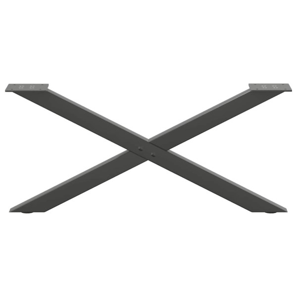 Patas de mesa centro forma X 2uds acero antracita 70x(30-31) cm M 5