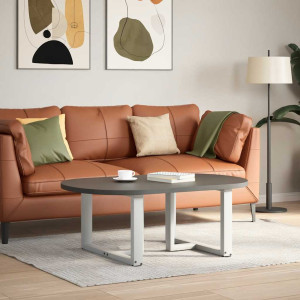 Patas de mesa de centro en forma de T 2 uds acero blanco H