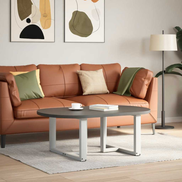 Pés para mesa de centro em forma de T. 2 peças. branco. 70x25x(42-43) cm. aço M 2