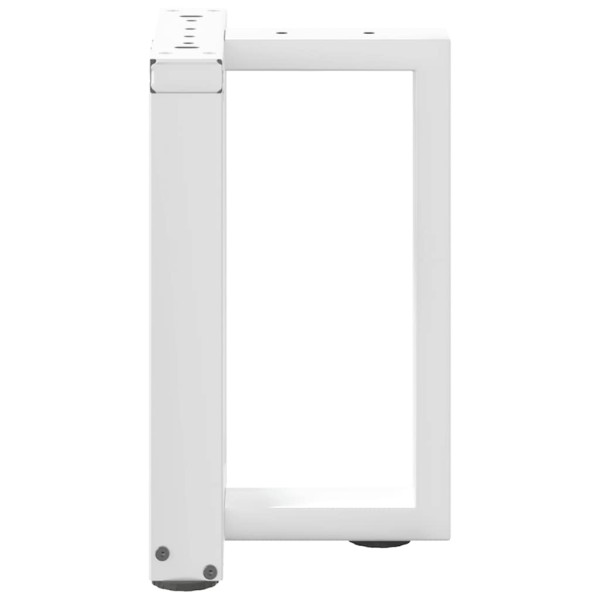 Pés para mesa de centro em forma de T. 2 peças. branco. 28x25x(42-43) cm. aço M 5